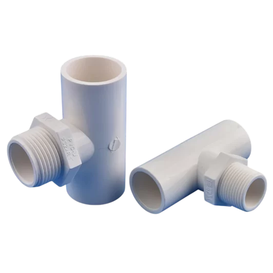 Тройник из ПВХ для манометра - вакуумметра KITMANVU‐2"1/2P