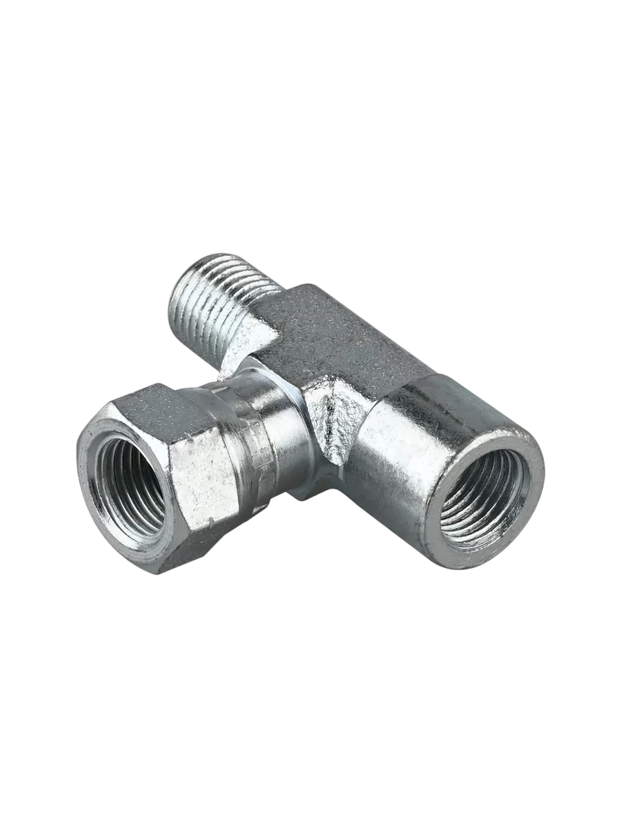 Тройник из стали для манометра - вакуумметра KITMANVU‐2"F