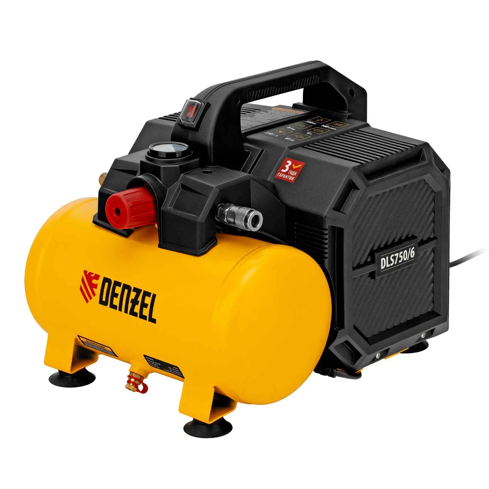 Компрессор воздушный Denzel DLS750/6