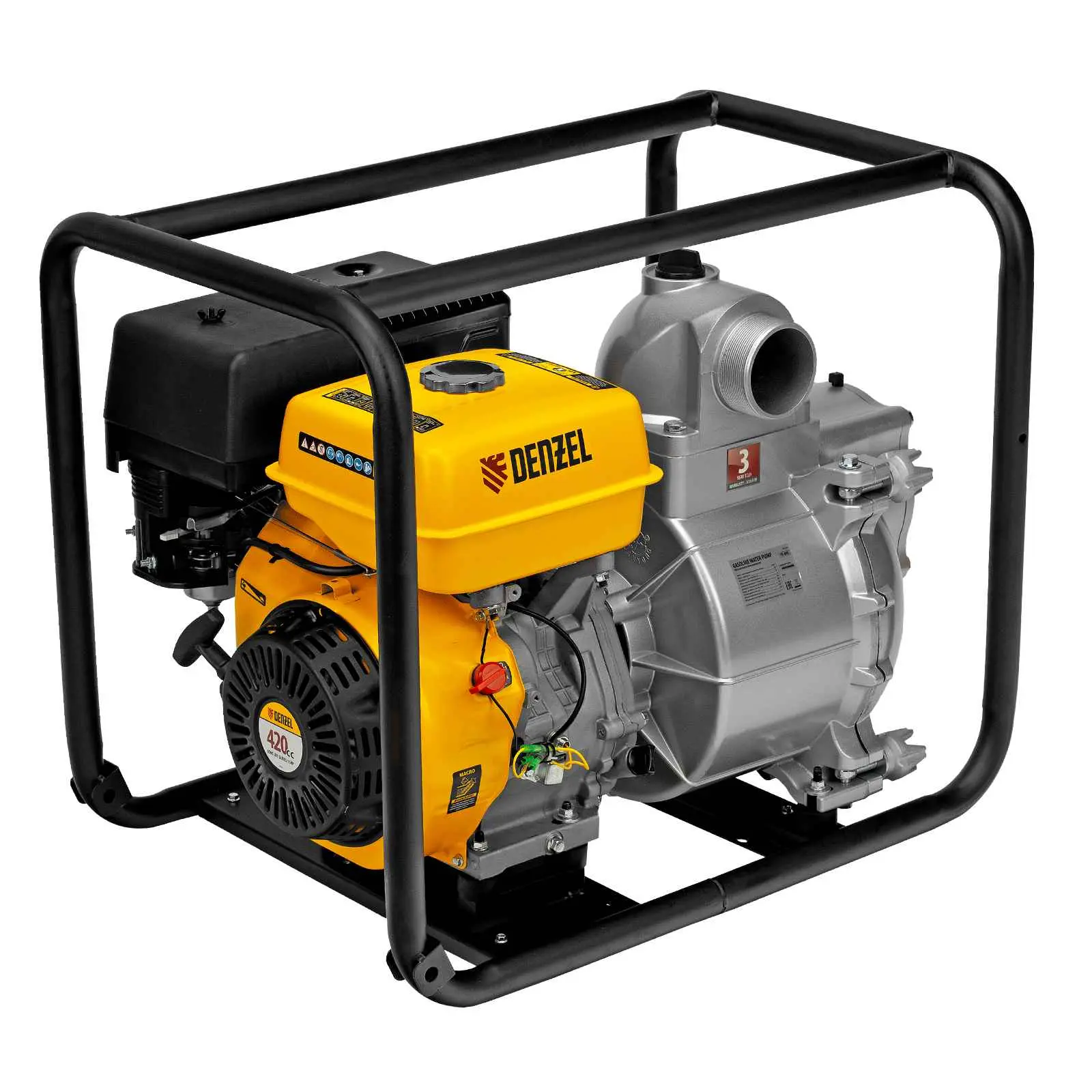 Мотопомпа Denzel PX-80D для грязной воды